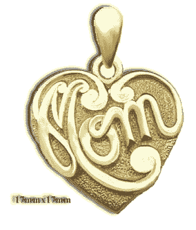 14 Karat Gold Mom Pendant - Trademark Jewelers