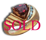 Custom 14 Karat Gold Diamond and Spinel Ring - Trademark Jewelers