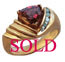 Custom 14 Karat Gold Spinel and Diamond Ring - Trademark Jewelers