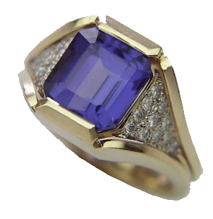 Tanzanite and Diamond Ring - Trademark Jewelers