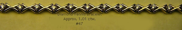 14 Karat Gold Diamond Tennis Bracelet - Trademark Jewlelers