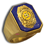 14 Karat Gold Rectangular Fire Department Ring - Trademark Jewelers