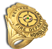 Ladies 14 Karat Gold Fire Department Ring - Trademark Jewelers