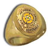 14 Karat Gold High Polished Fire Department Ring - Trademark Jewelers